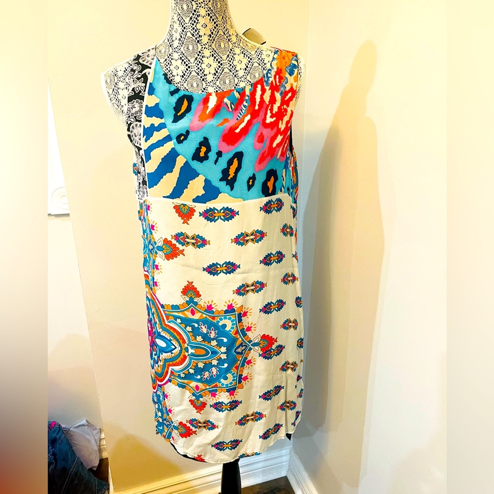 Tolani 100%silk Missoni style Dress